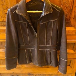 MARC NEW YORK LAMBSKIN LEATHER JACKET